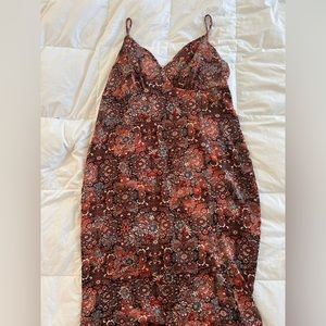 Paisley midi dress
